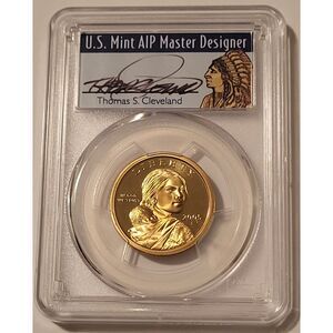 2005 S Native American Sacagawea Dollar Proof PR70 DCAM PCGS Cleveland Signed